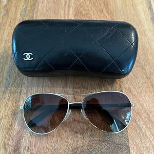 CHANEL Women Aviator Sunglasses